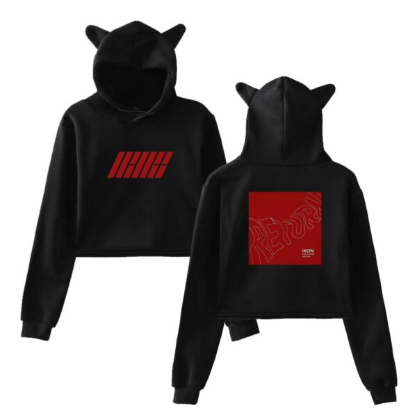 iKon Cropped Hoodie #3 - Image 2