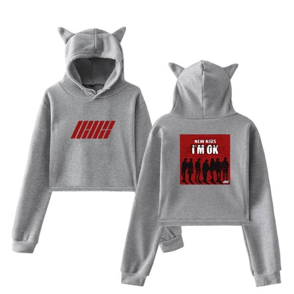 iKon Cropped Hoodie #4 - Image 4