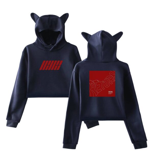 iKon Cropped Hoodie #3 - Image 4