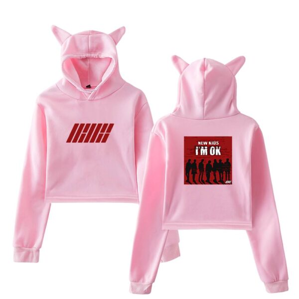 iKon Cropped Hoodie #4 - Image 5