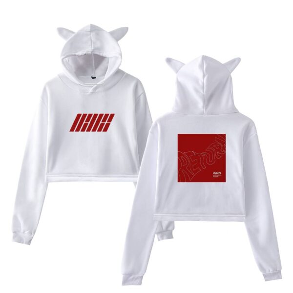 iKon Cropped Hoodie #3 - Image 3